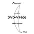 PIONEER DVD-V7400 Manual de Usuario