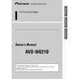 PIONEER AVD-W6210 Manual de Usuario