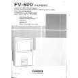 CASIO FV-600PA Manual de Usuario