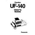 PANASONIC UF140 Manual de Usuario