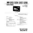 SONY WM-GX54 Manual de Servicio