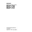 SONY RCP-731 Manual de Servicio