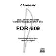 PIONEER PDR-609/WYXJ Manual de Usuario