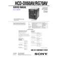 SONY HCDDX60AV Manual de Servicio