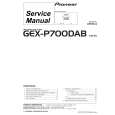 PIONEER GEX-P700DAB/EW Manual de Servicio