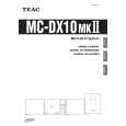 TEAC MCDX10MK2 Manual de Usuario