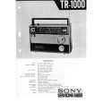 SONY TR-1000 Manual de Servicio