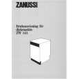 ZANUSSI ZW145 Manual de Usuario
