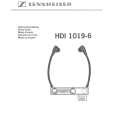 SENNHEISER HDI 1019-6 Manual de Usuario