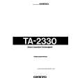 ONKYO TA2330 Manual de Usuario