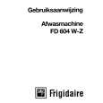 FRIGIDAIRE FD604Z Manual de Usuario