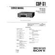 SONY CDP-S1 Manual de Servicio