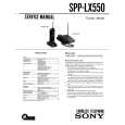 SONY SPPLX550 Manual de Servicio
