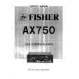FISHER AX750 Manual de Servicio