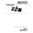 SONY MAK-IPS76 Manual de Servicio
