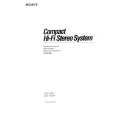 SONY HST-A30K Manual de Usuario