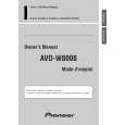 PIONEER AVD-W8000/UC Manual de Usuario