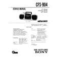SONY CFS-904 Manual de Servicio