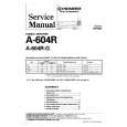 PIONEER A604R/G Manual de Servicio