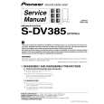PIONEER S-DV385/SXTW/WL5 Manual de Servicio