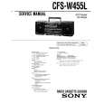 SONY CFS-W455L Manual de Servicio