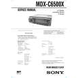 SONY MDXC6500X Manual de Servicio
