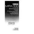 YAMAHA MRX-100 Manual de Usuario