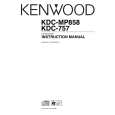 KENWOOD KDC-MP858 Manual de Usuario