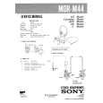 SONY MDRM44 Manual de Servicio