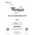 WHIRLPOOL MW3601XW0 Catálogo de piezas