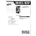 SONY RM-M7G Manual de Servicio