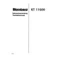 BLOMBERG KT11600 Manual de Usuario