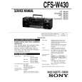 SONY CFS-W430 Manual de Servicio