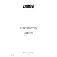 ZANUSSI ZOB899WS Manual de Usuario