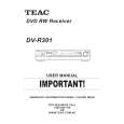 TEAC DVR301 Manual de Usuario