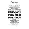 PIONEER PDK-4003 Manual de Usuario