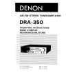 DENON DRA-350 Manual de Usuario