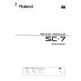 ROLAND SC-7 Manual de Usuario