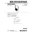 SONY MDRRF915R Manual de Servicio