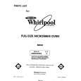 WHIRLPOOL MW8700XS2 Catálogo de piezas
