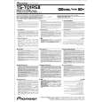 PIONEER TS-T01RS-2/EW Manual de Usuario PIONEER TS-T01RS-2/EW Manual de Usuario