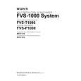 SONY FVS-1000 System Manual de Servicio