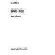 SONY BVE-700 Manual del propietario