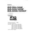 SONY BVS-3100P Manual de Usuario