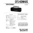 SONY CFS-KDW40S Manual de Servicio