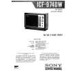SONY ICF-9740W Manual de Servicio