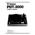 VESTAX PDT-5000 Manual de Usuario