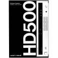 HARMAN KARDON HD500 Manual de Usuario