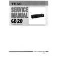 TEAC GE-20 Manual de Servicio