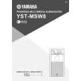 YAMAHA YST-MSW8 Manual de Usuario